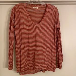 Madewell V Neck long sleeve t shirt - XS